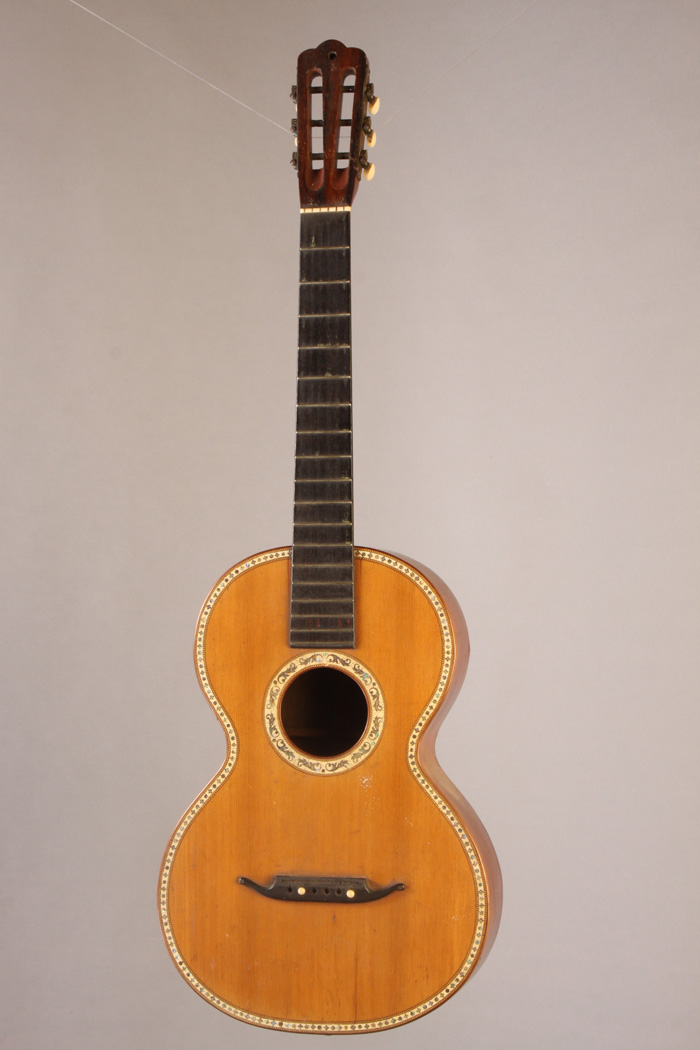 AM7582 unlabeled German parlor guitar mid 1800s